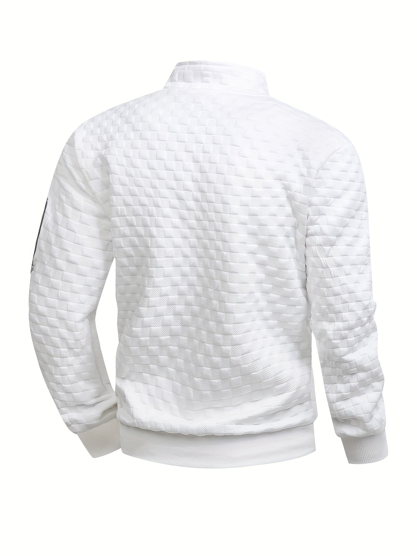Mens Casual Long Sleeve Loose Fit Round Neck Breathable Knit Sweatshirt