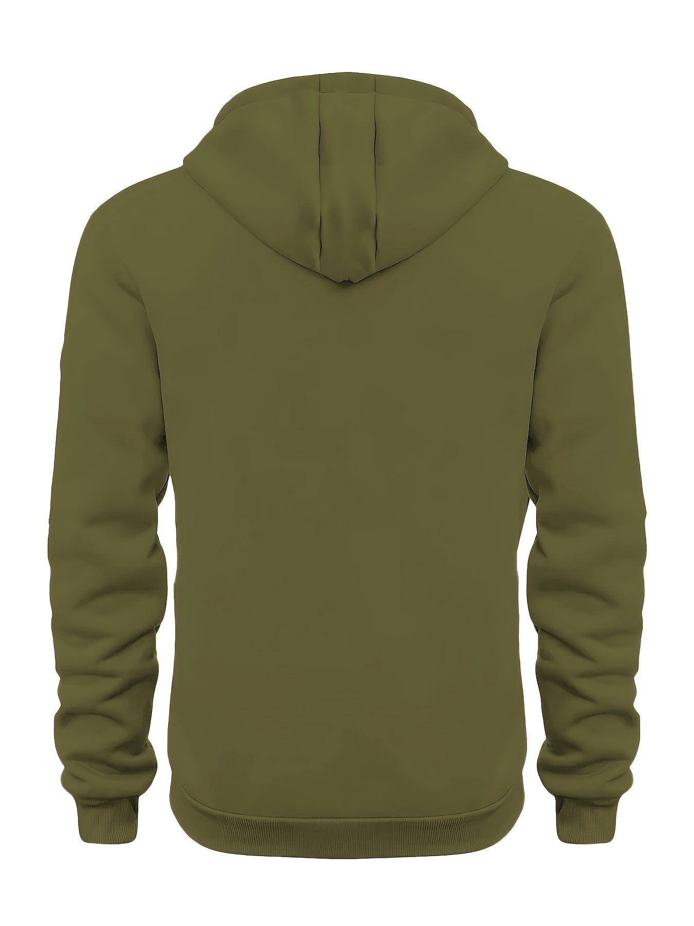 Mens Casual Long Sleeve Solid Colour 1/4 Zip Hooded Sweatshirt