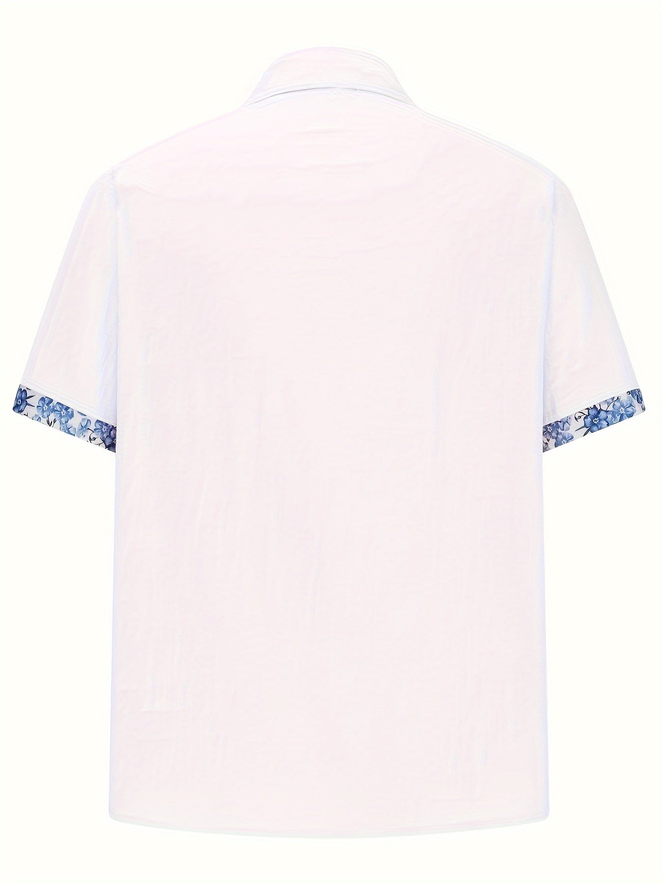 Mens Casual Classic Button-Up Breathable Regular Fit Short Sleeve Shirt