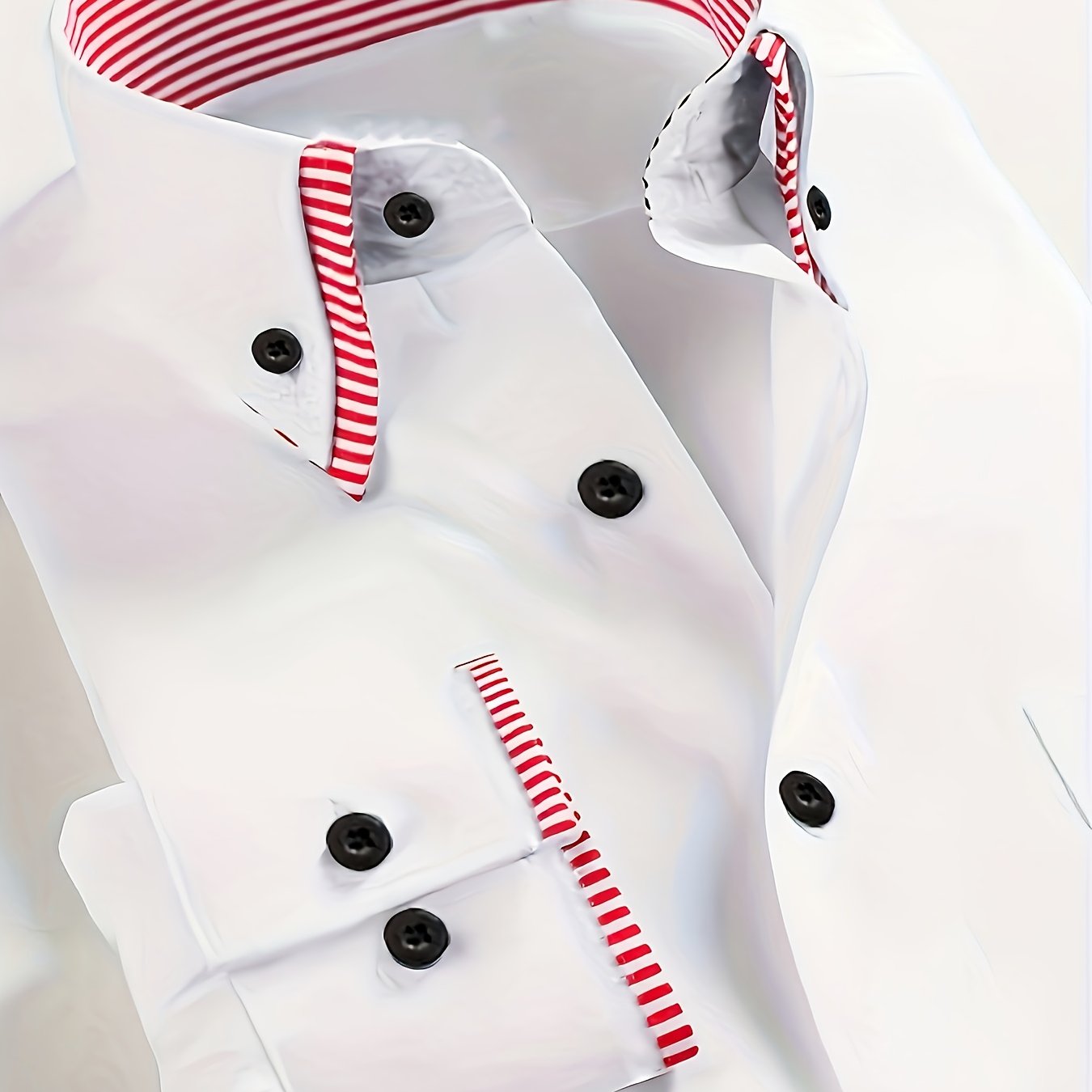 Mens Formal Classic Style Pointed Collar Button-Up Front Regular Fit Shirt