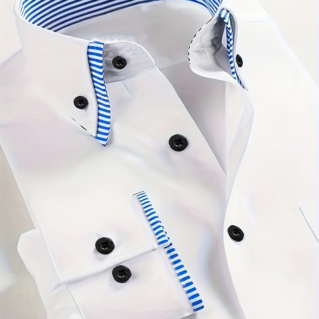 Mens Formal Classic Style Pointed Collar Button-Up Front Regular Fit Shirt