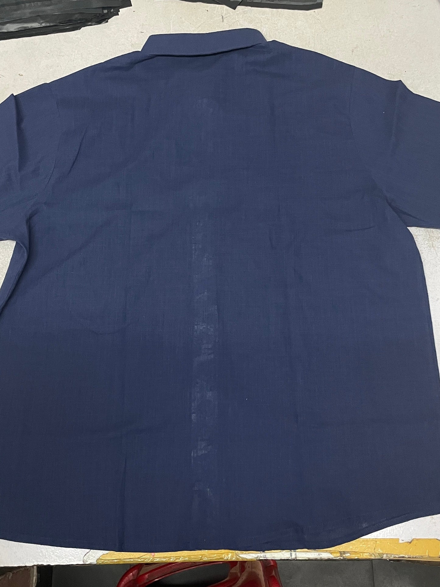 Mens Casual Classic Button-Up Breathable Regular Fit Short Sleeve Shirt