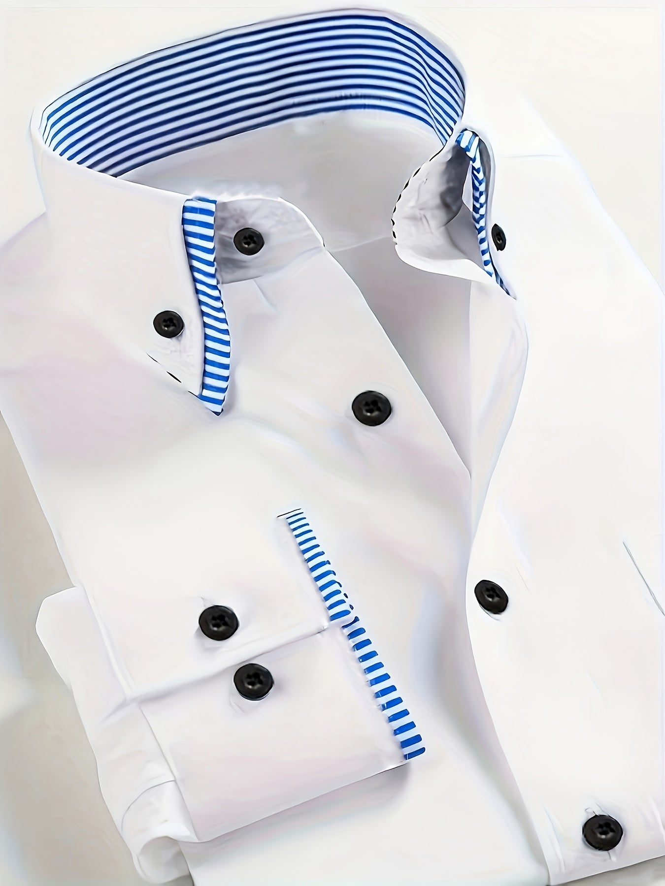 Mens Formal Classic Style Pointed Collar Button-Up Front Regular Fit Shirt