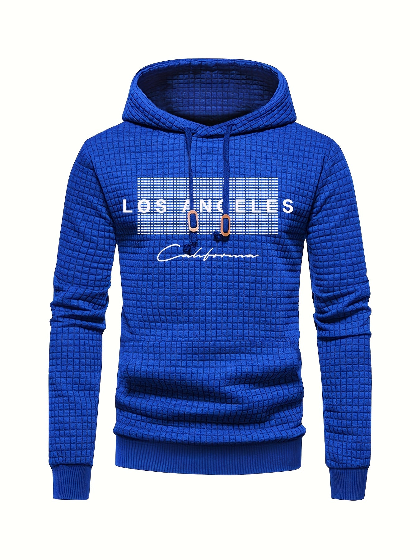 Mens Casual Graphic Letter Print Retro Hooded Loose Fit Sweatshirt