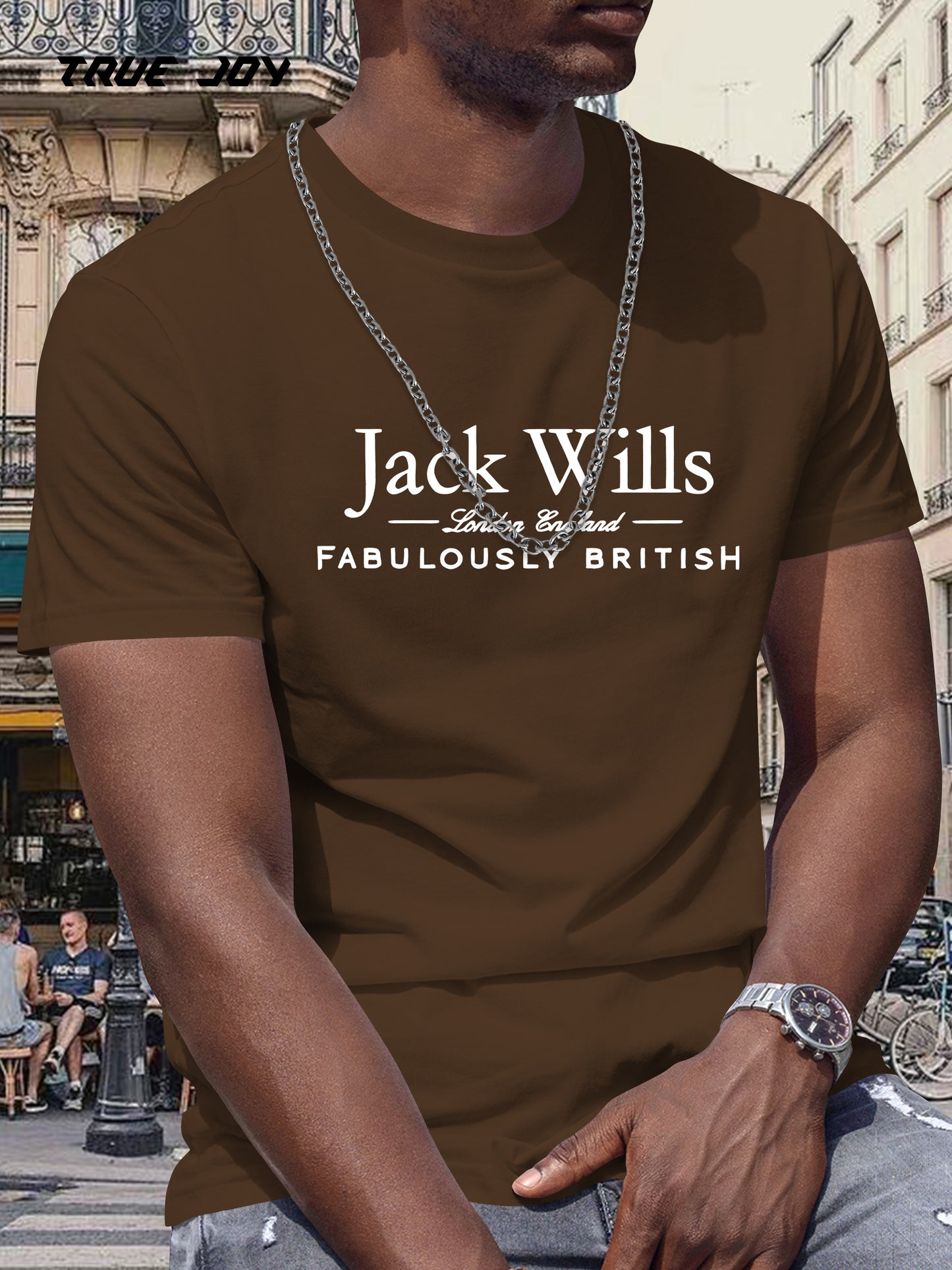 Mens Jack Wills "FABULOUSLY BRITISH" Graphic Short Sleeve Round Neck Casual Summer Tshirt