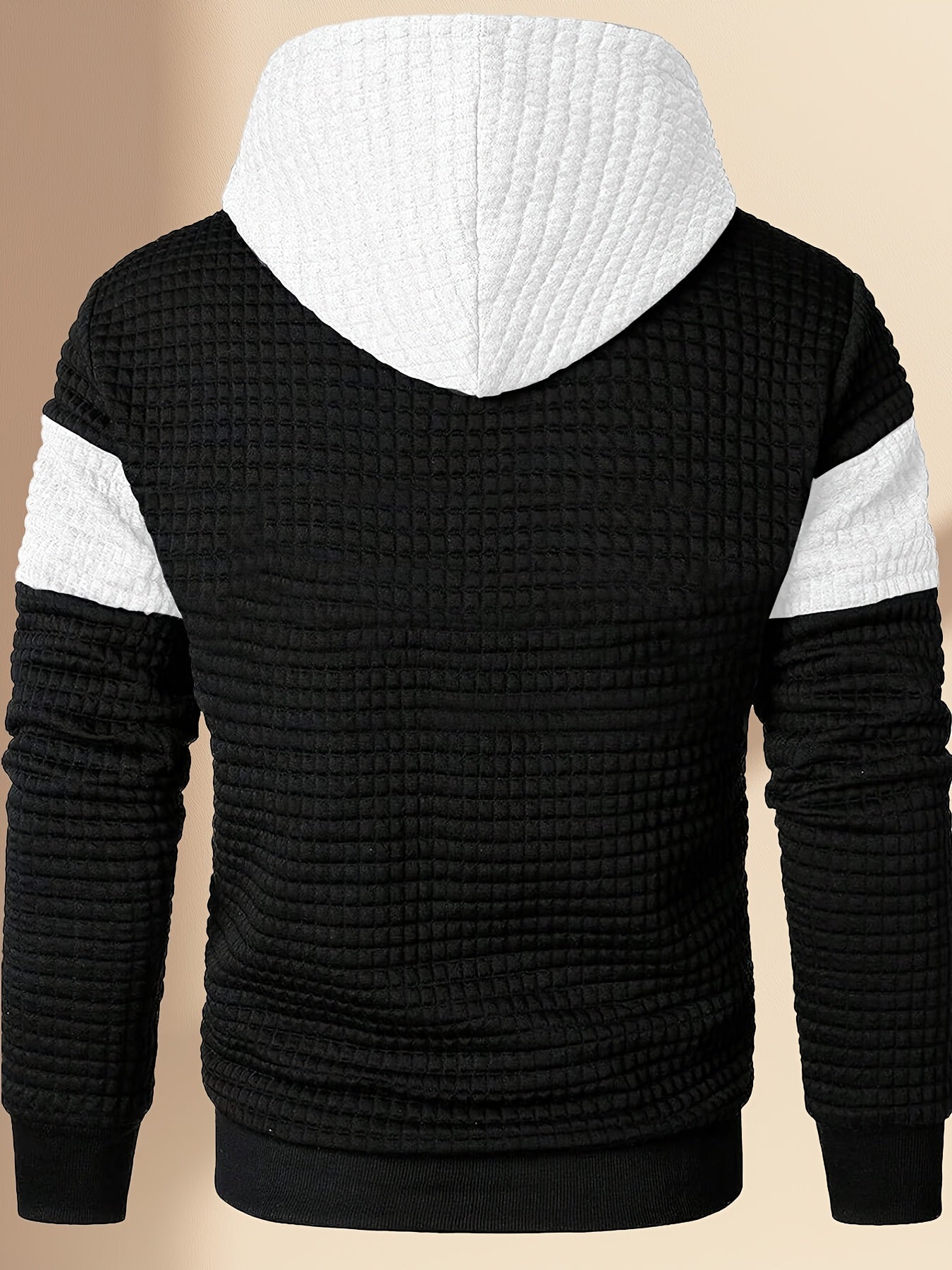 Mens Athletic Casual Long Sleeve Letter Print Hooded Sweatshirt