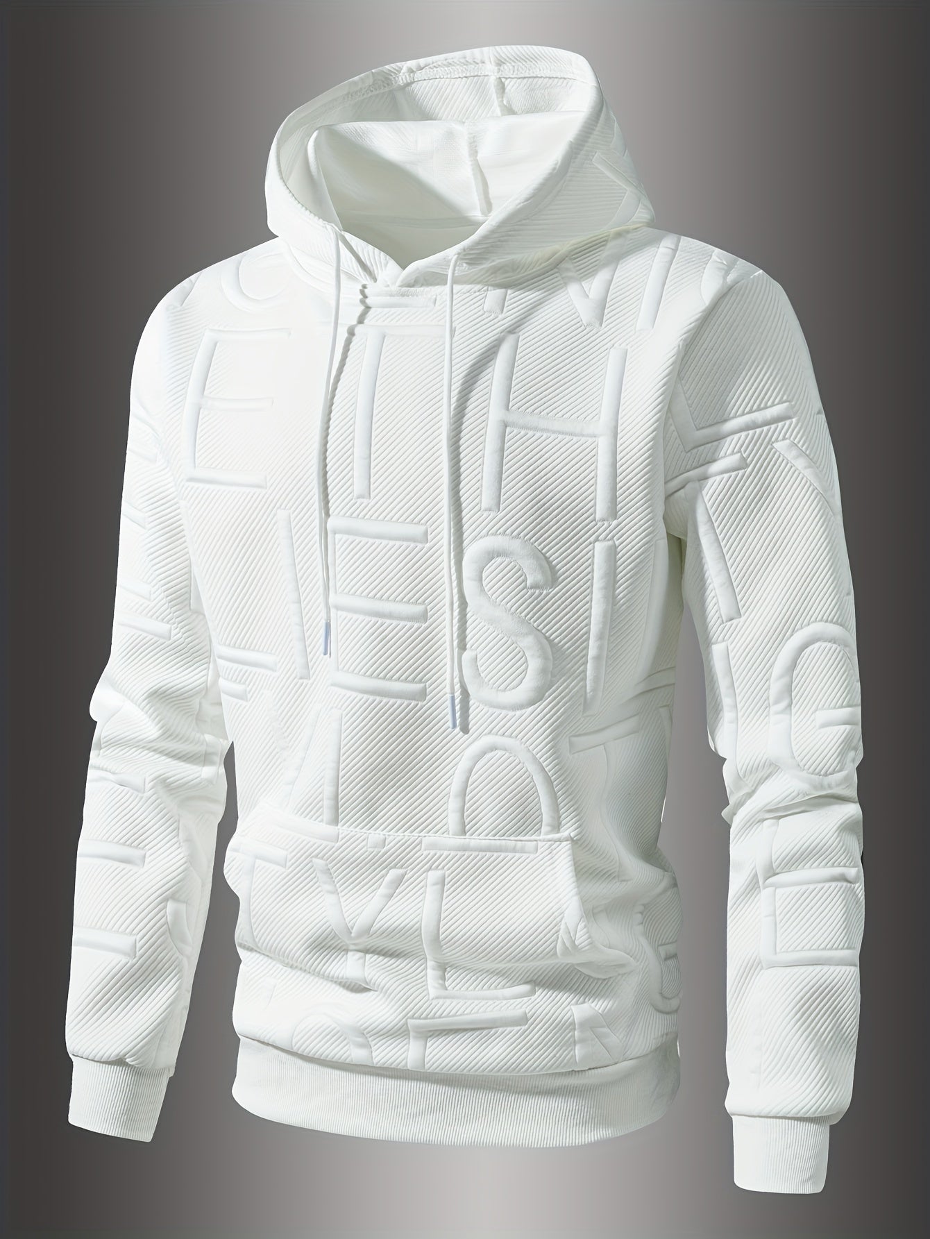 Mens Casual Oversized Hooded Long Sleeve Kangaroo Pocket Sweatshirt