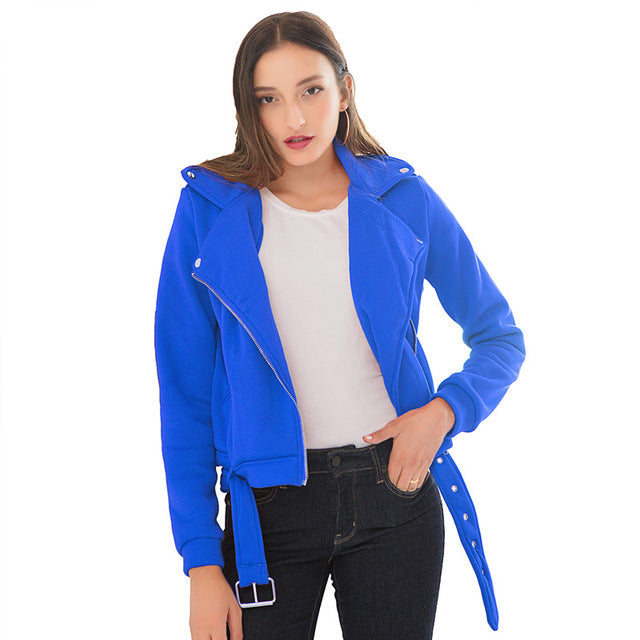 Womens Basic Slim Fit Long Sleeve Casual Jacket