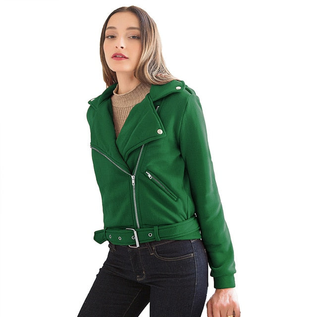 Womens Basic Slim Fit Long Sleeve Casual Jacket