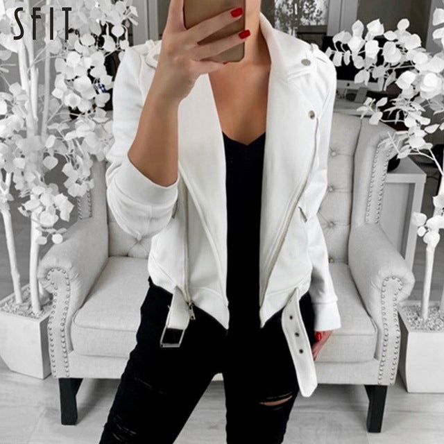 Womens Basic Slim Fit Long Sleeve Casual Jacket