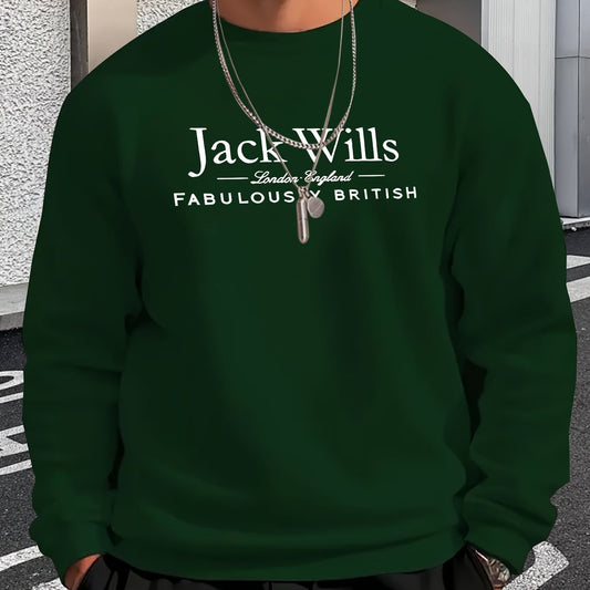 Mens Casual Crewneck Streetwear Style Sweatshirt
