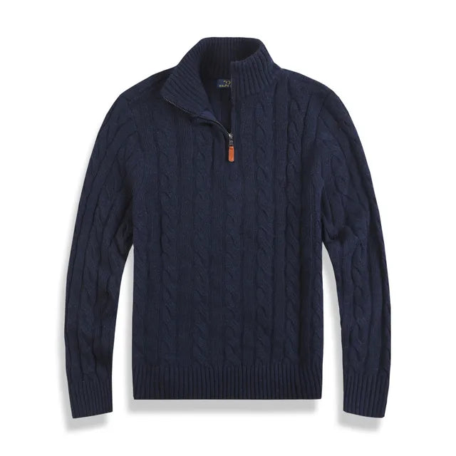 Mens Casual Turtleneck Pullover Sweater