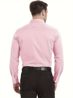 Mens Classic Business Formal Button-Up Long Sleeve Dress Shirt