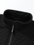Mens Casual Long Sleeve Loose Fit Round Neck Breathable Knit Sweatshirt