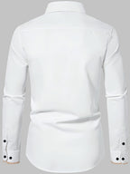 Mens Formal Classic Style Pointed Collar Button-Up Front Regular Fit Shirt