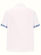 Mens Casual Classic Button-Up Breathable Regular Fit Short Sleeve Shirt