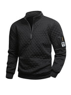 Mens Casual Long Sleeve Loose Fit Round Neck Breathable Knit Sweatshirt