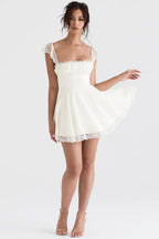 Womens Mini A-Line Vintage Summer Dress