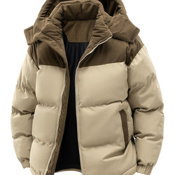 Mens Winter Hooded Thickened Warm Outdoor Jacket