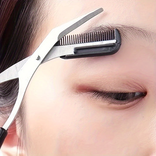 Eyebrow Trimmer Scissor With Comb