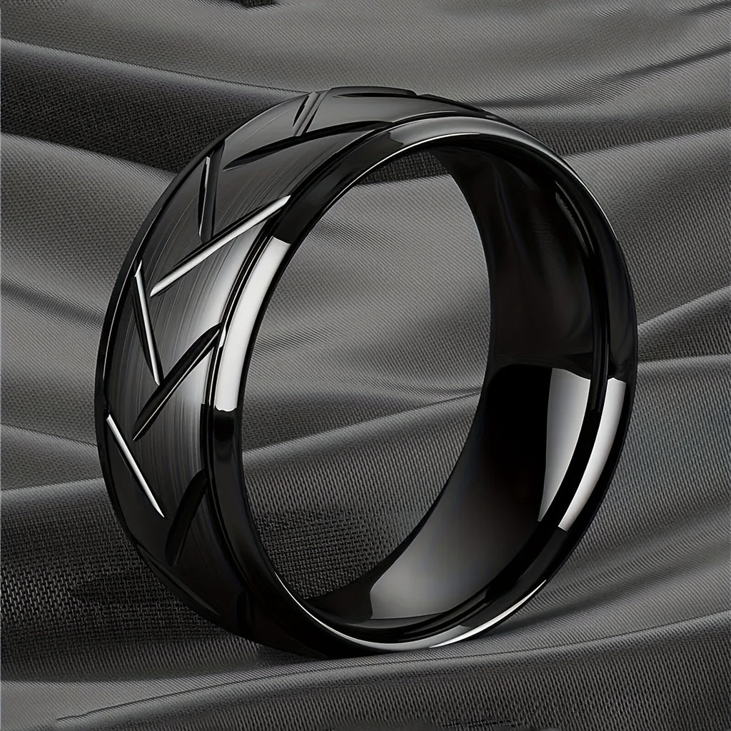 Mens Classic Stainless Steel Ring
