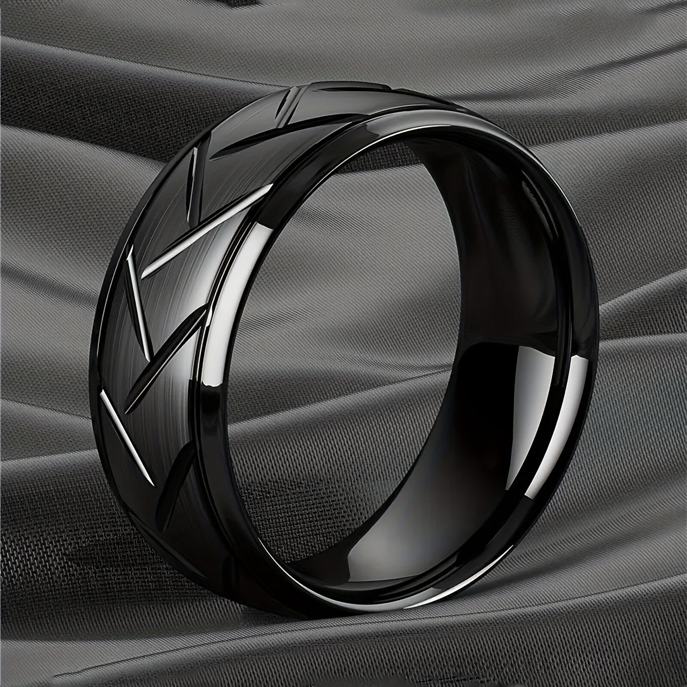 Mens Classic Stainless Steel Ring