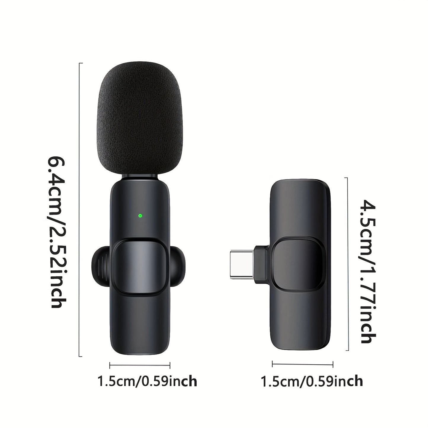 Wireless Omnidirectional Condenser Microphone For Smartphones And Laptops