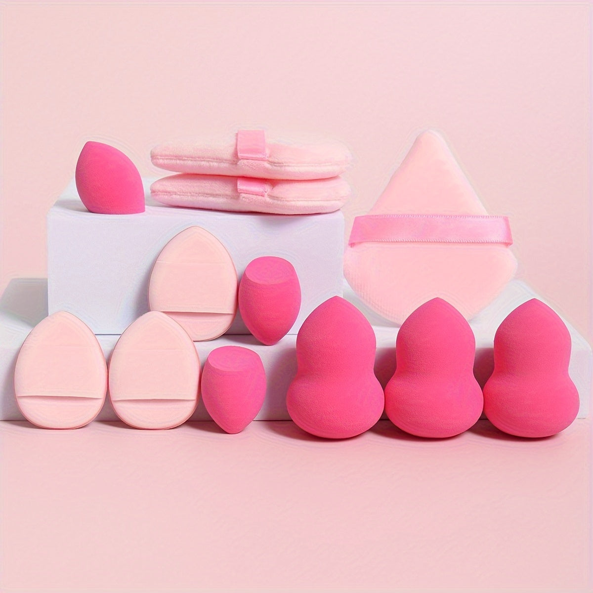 12 Piece All Purpose Makeup Beauty Blend Sponge Puff Set