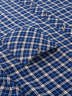 Mens Casual 2 Pcs Short Sleeve Plaid Button-Up Shirts