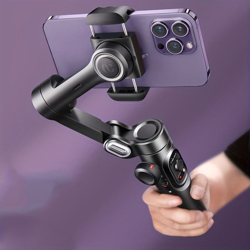 3-Axis Handheld Gimbal Foldable Video Recorder Stabilizer For Smartphone