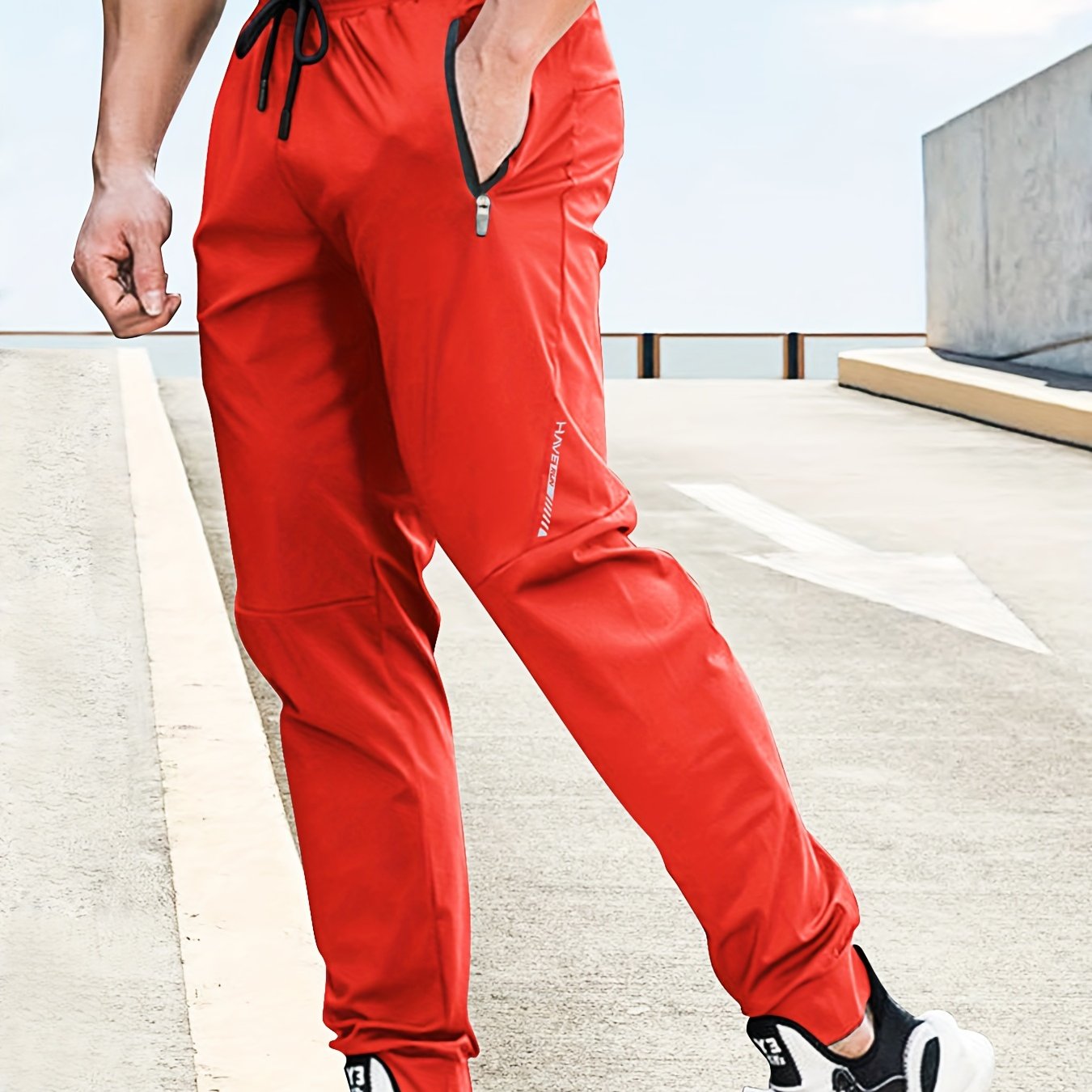 Mens Casual Drawstring Loose Fit Joggers