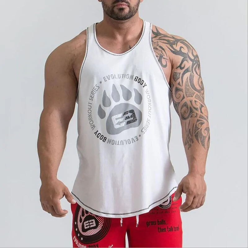 Mens Bodybuilding Stringer Fitness Singlet Tank Top