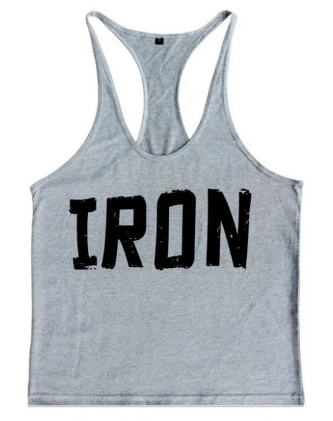 Mens Athletic Printed Gym Workout Bodybuilding Tank Top