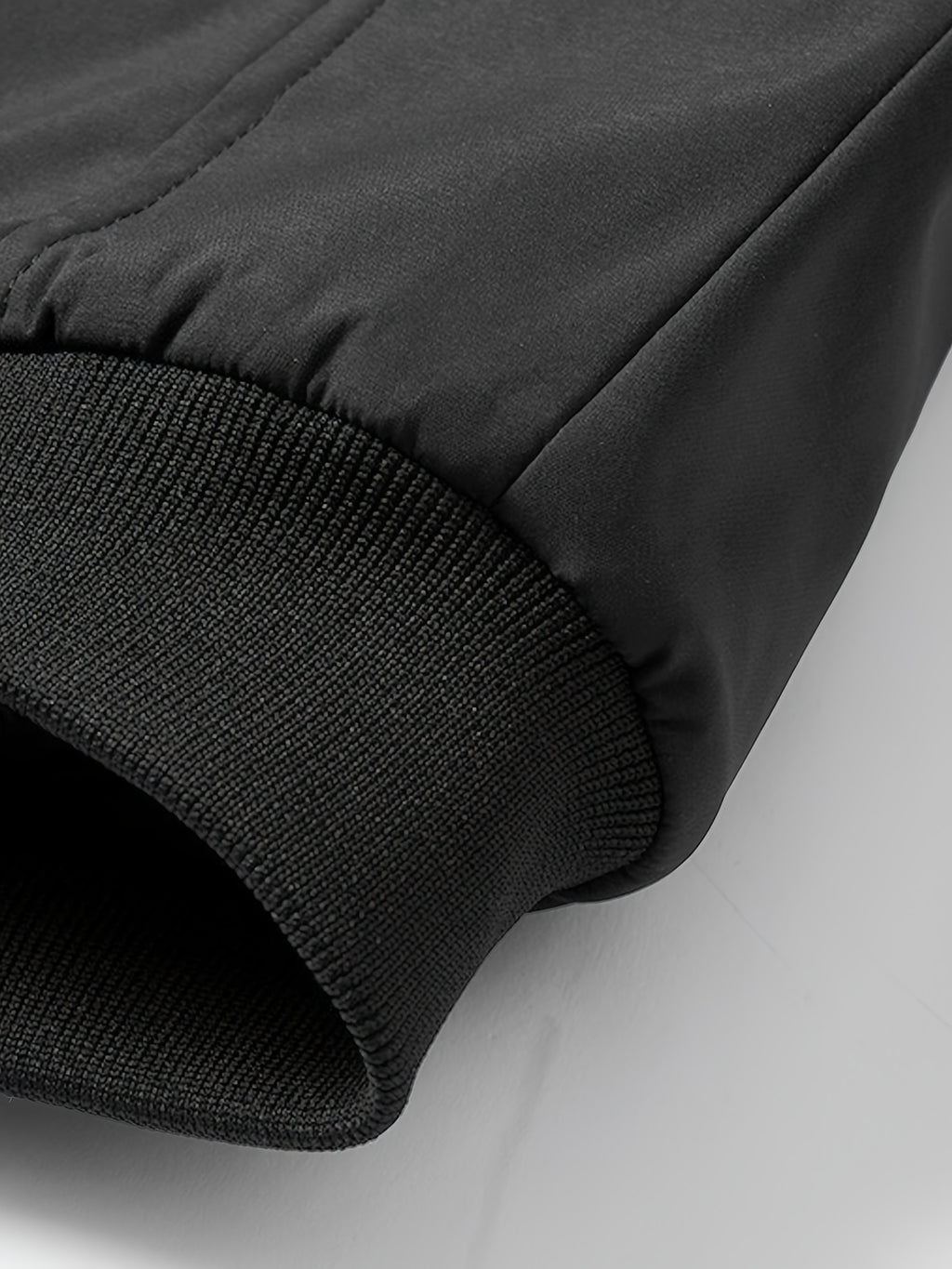 Mens Casual Solid Zip-Up Stand Collar Windbreaker Thermal Quilted Jacket