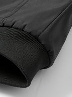 Mens Casual Solid Zip-Up Stand Collar Windbreaker Thermal Quilted Jacket