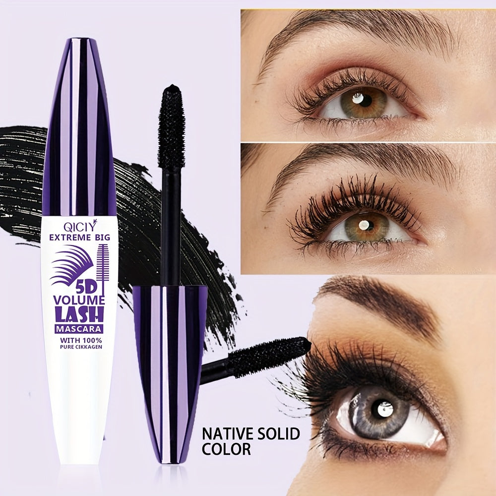 Quick Drying Waterproof Long Lasting 2-in-1 Mascara And Eyeliner Set, Extreme Lashes With Silicone Brush