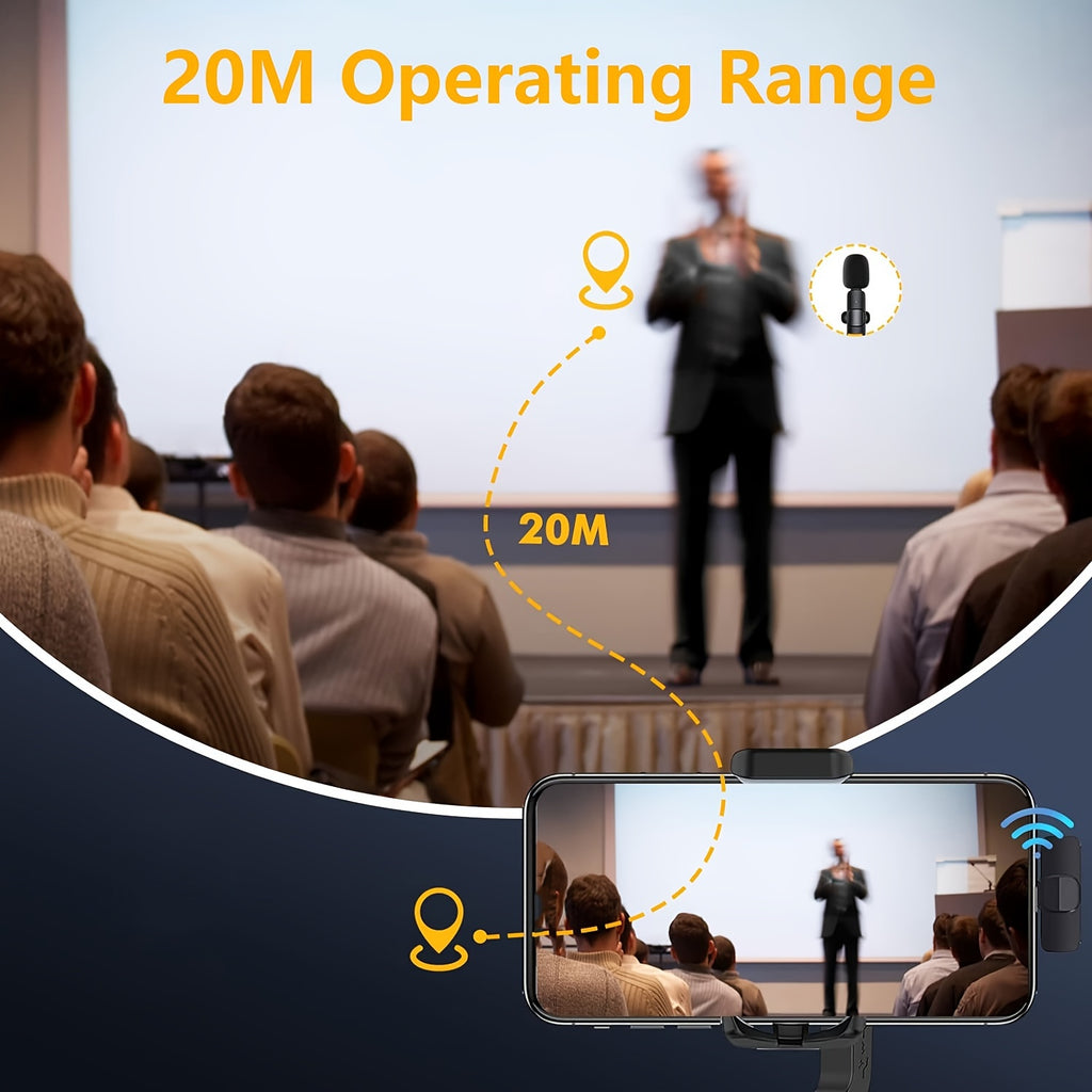 Wireless Omnidirectional Condenser Microphone For Smartphones And Laptops
