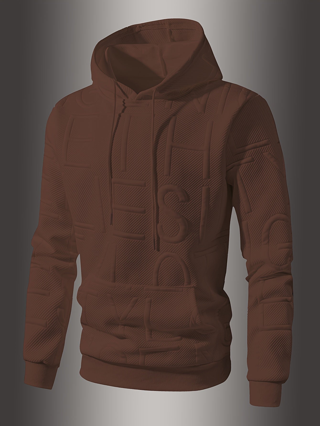 Mens Casual Oversized Hooded Long Sleeve Kangaroo Pocket Sweatshirt