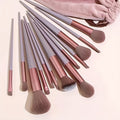 Luxury 13pcs Makeup Brush Set Soft Synthetic Bristles With Travel Bag