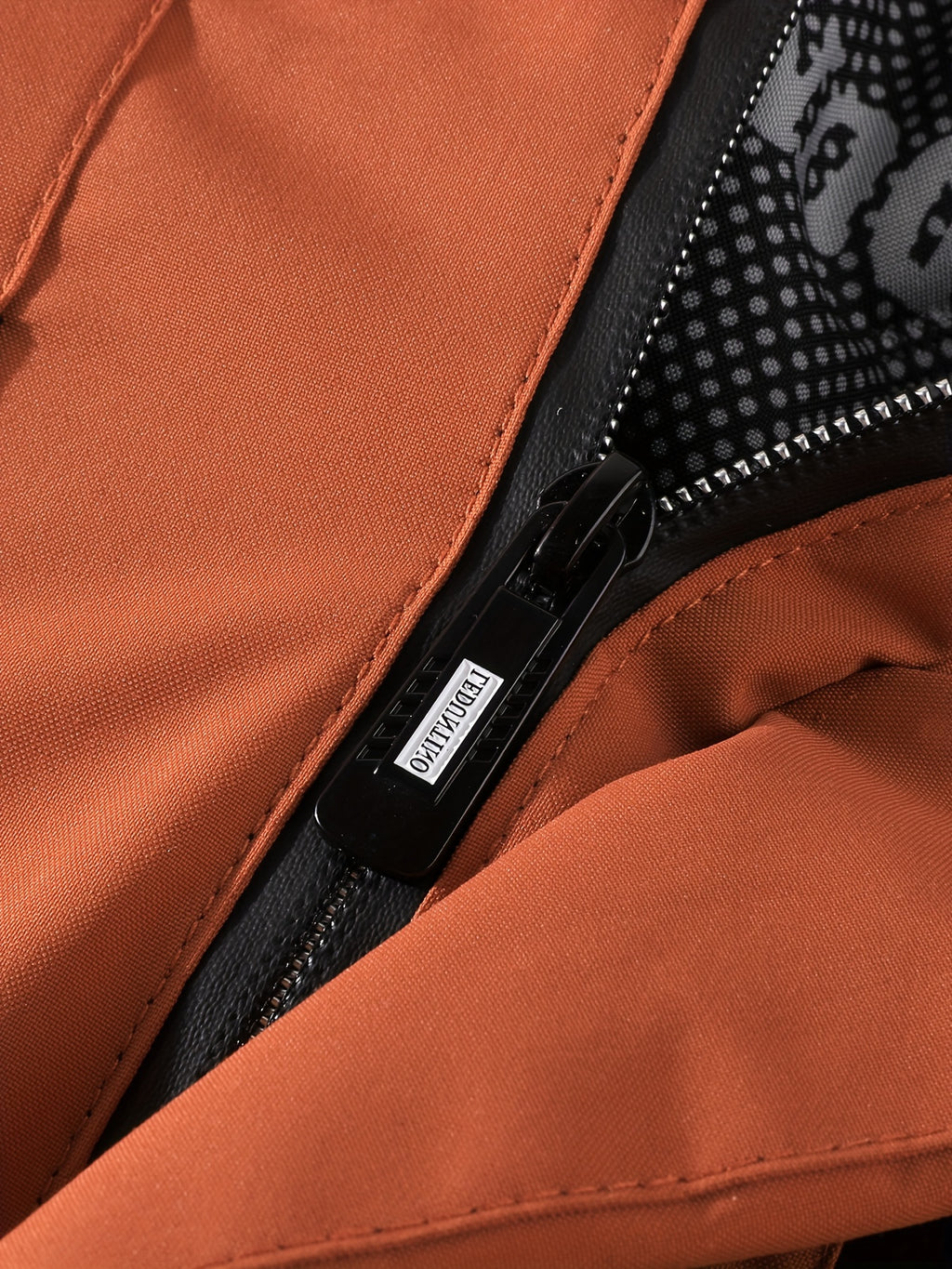 Mens Fleece-Lined Multiple Pockets Detachable Hood Outdoor Winter Jacket