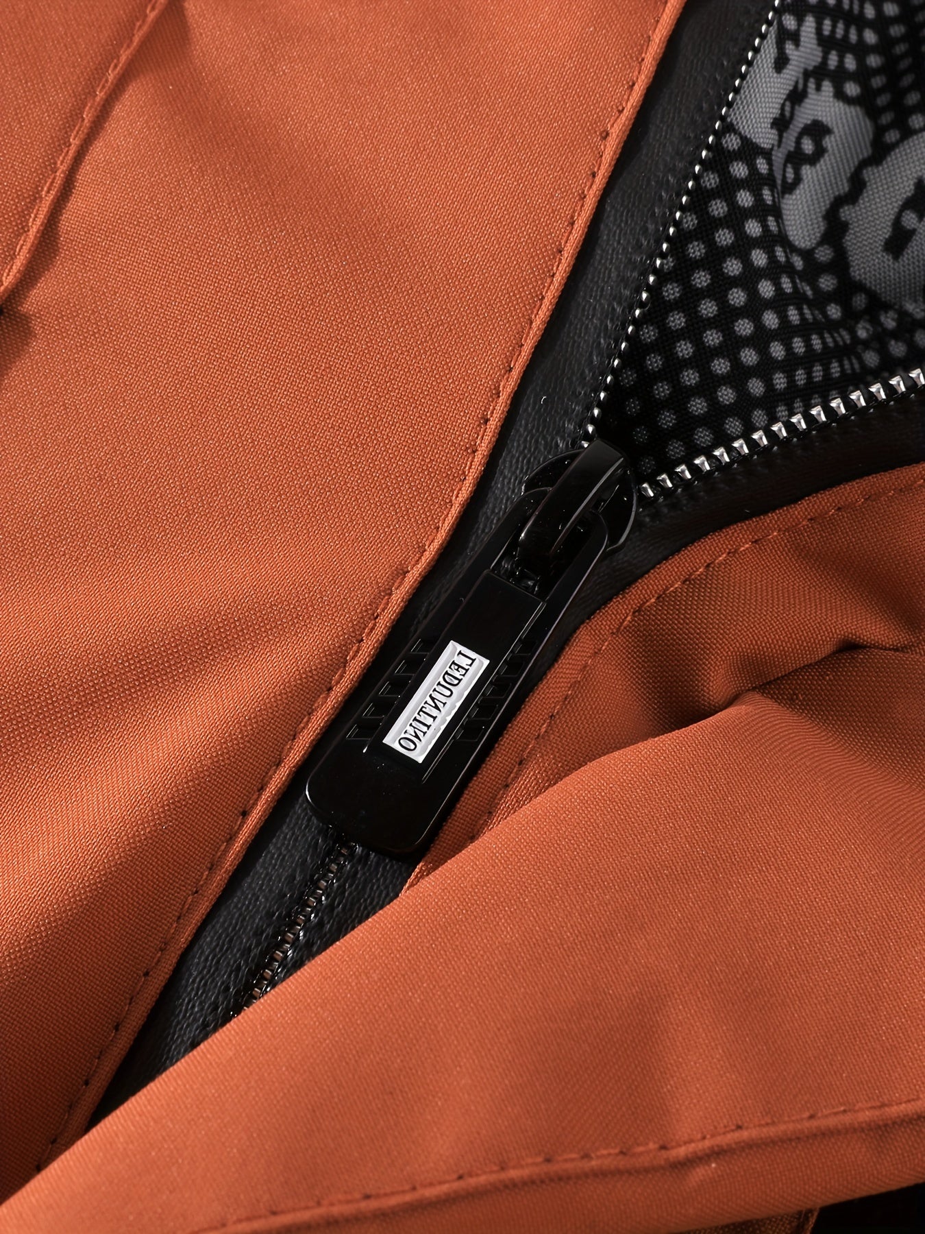 Mens Fleece-Lined Multiple Pockets Detachable Hood Outdoor Winter Jacket