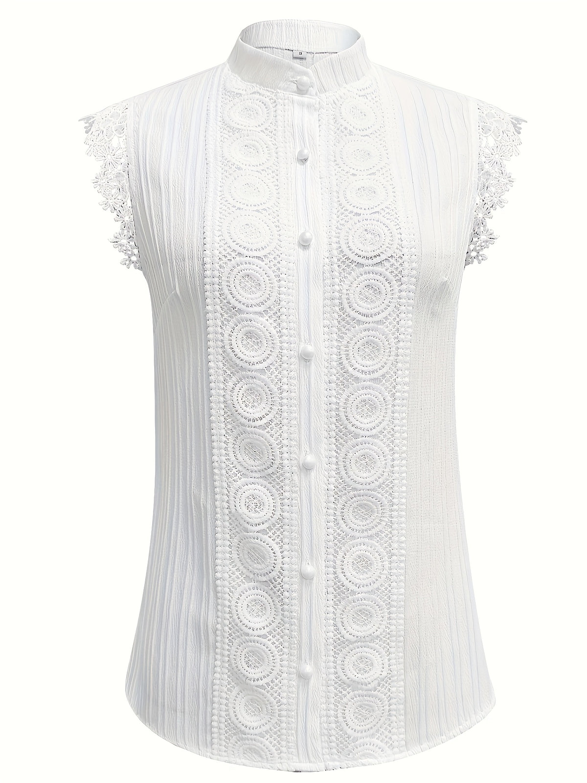 Women'S Elegant V-Neck Sleeveless Blouse - Chic Office to Party Tops, Button-Front Closure, Lightweight Summer Shirt for Women, Formal & Casual Outfits - Easy-Care, Versatile Clothing, Office Attire, Stylish Top, Fashion Love