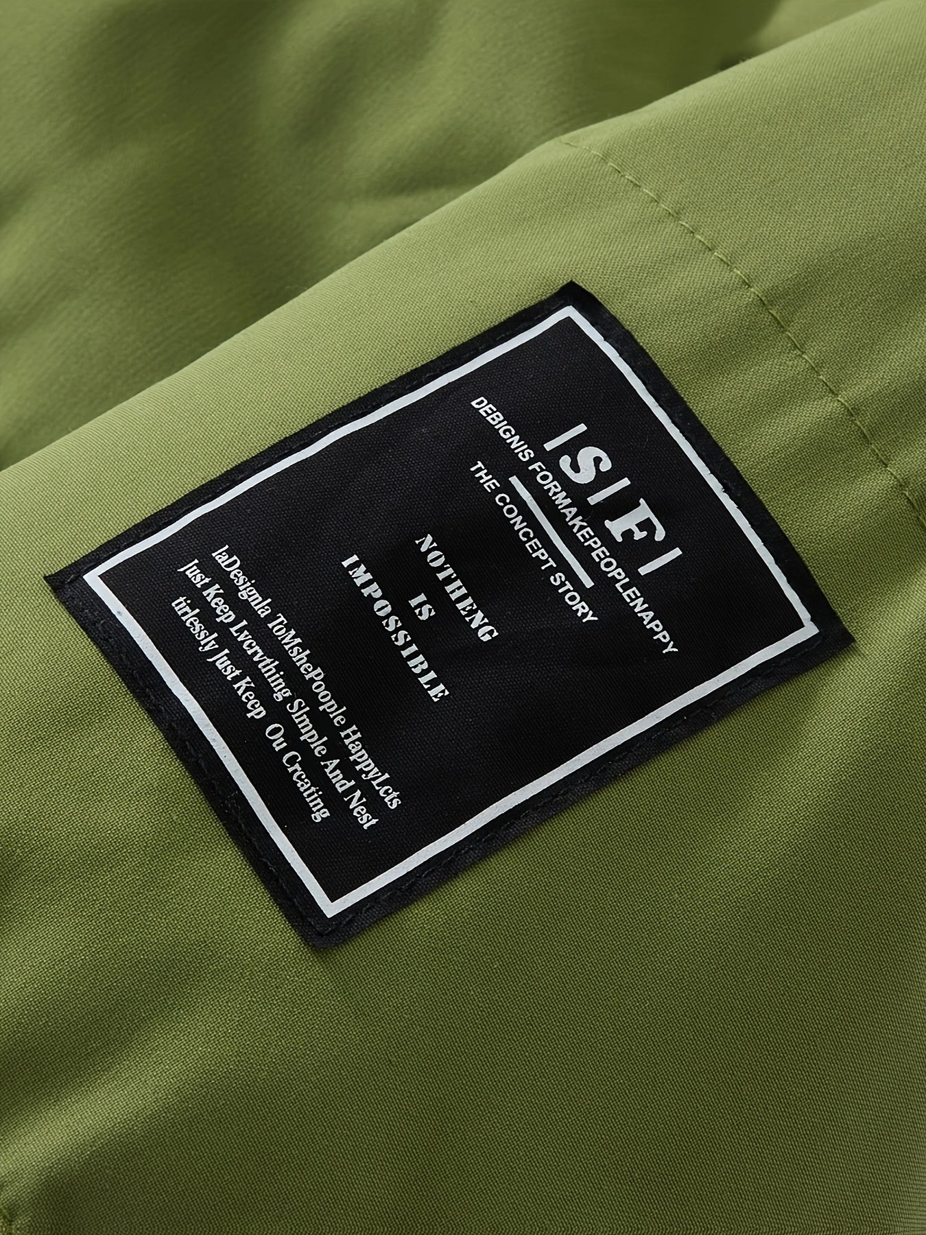 Mens Heavy-Duty Full-Zip Closure Stand Collar Windproof Loose-Fit Puffer Jacket