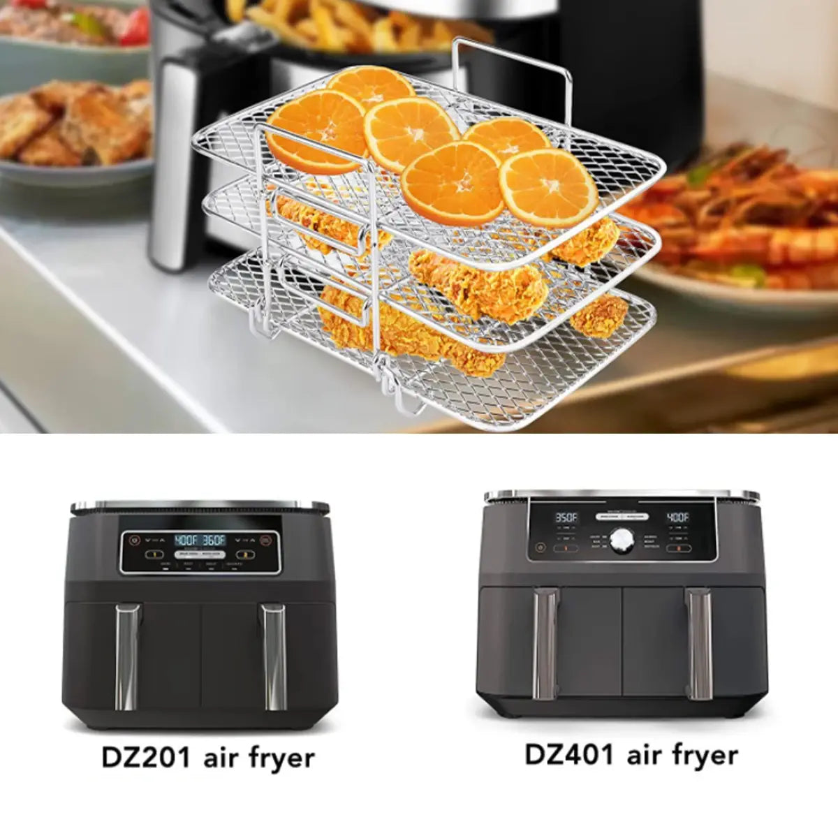 3 layers Air Fryer Rack MTLondon