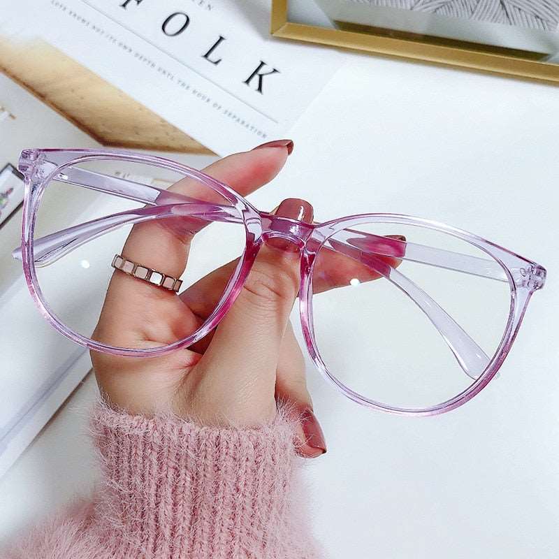 Anti Blue Light Round Eyewear Blocking Glasses Optical Spectacles