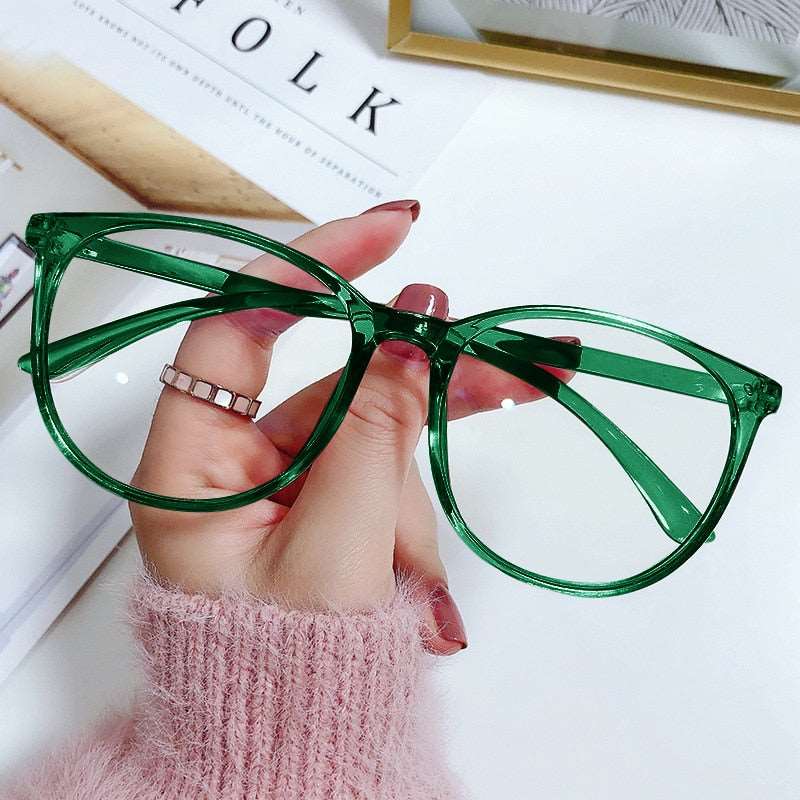 Anti Blue Light Round Eyewear Blocking Glasses Optical Spectacles