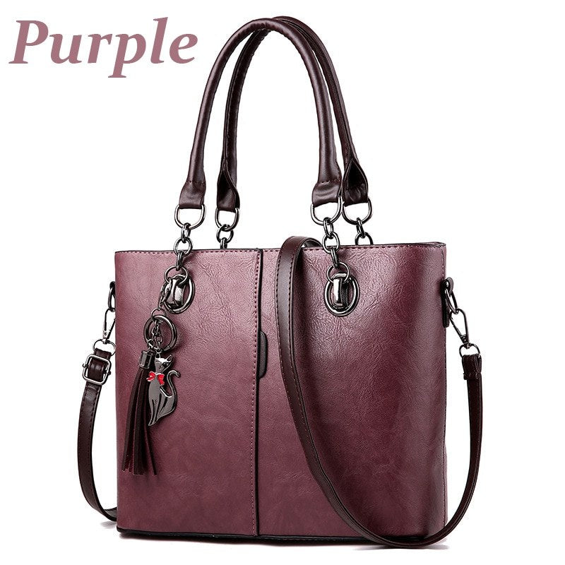 Womens Luxury Crossbody Solid Shoulder Bag