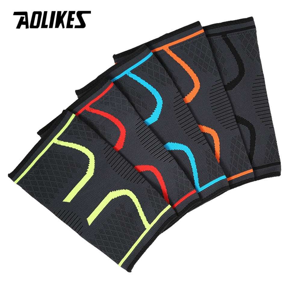 1PCS Fitness Knee Support Braces Elastic Nylon Sport Compression Knee Pad