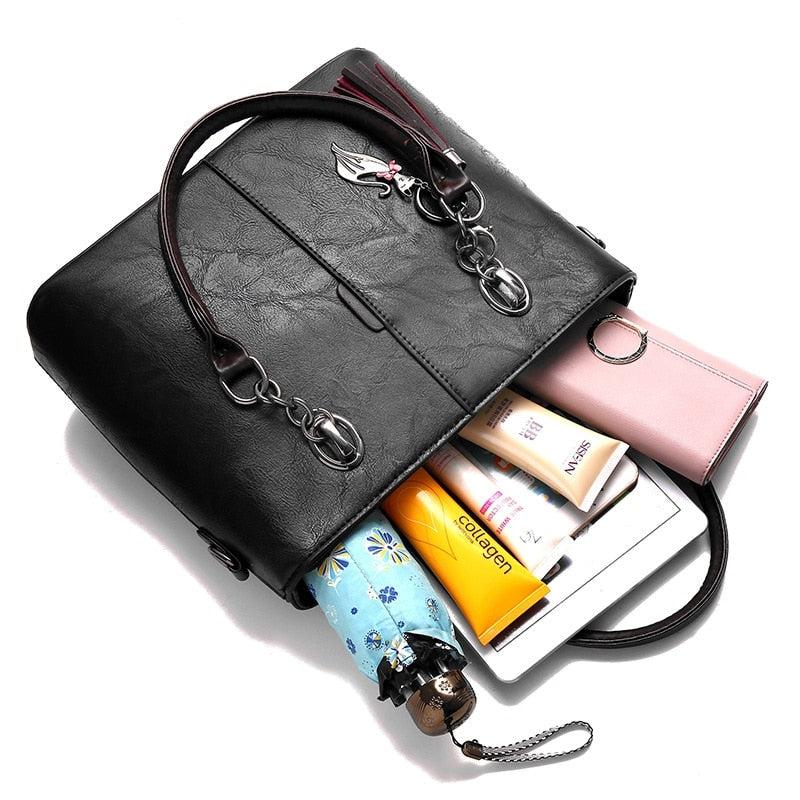 Womens Luxury Crossbody Solid Shoulder Bag