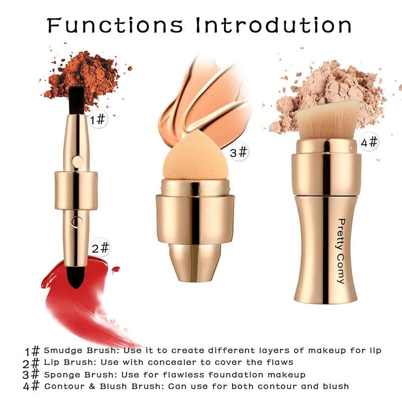 4 In 1 Makeup Foundation Brush